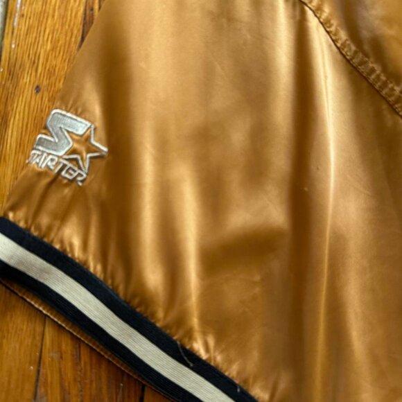 Vintage Starter MLB Detroit Tigers Baseball Jersey Men 2XL Gold Cream Embroider - Picture 7 of 7